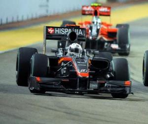 Puzle Christian Klien - HRT - Singapur 2010