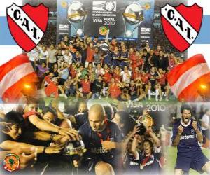 Puzle Club Atlético Independiente IX šampion 2010 Copa Sudamericana