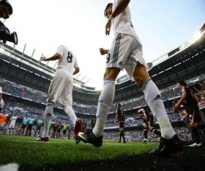 Puzle Cristiano Ronaldo a Kaká opuštění hřiště