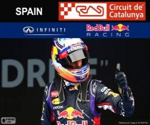Puzle Daniel RICCIARDI - Red Bull - Grand Prix Španělska 2014, 3 klasifikované