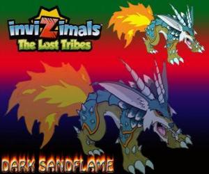 Puzle Dark Sandflame. Invizimals The Lost Tribes. Malé Invizimals s velkou sílu, nikdy neomrzí bojů