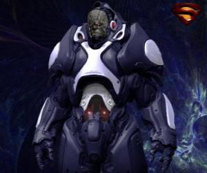 Puzle Darkseid, tyran vzdáleného světa Apokolips tzv. kosmické bohy.