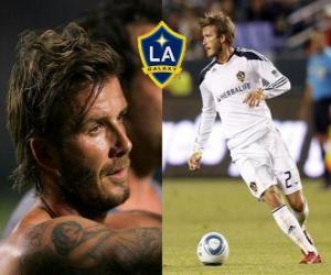 Puzle David Beckham je anglický fotbalista. V současné době hraje za LA Galaxy.