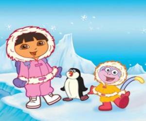 Puzle Dora na jižní pól