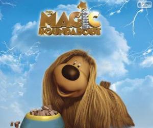 Puzle Dougal, dlouhosrstý pes od Magic Roundabout