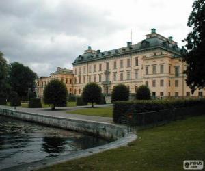 Puzle Drottningholmský palác Drottningholm, Švédsko