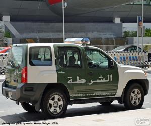 Puzle Dubaj policejní auto