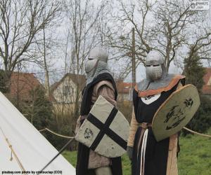Puzle Dva vojáci ze středověku