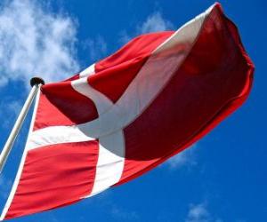 Puzle Dánská vlajka