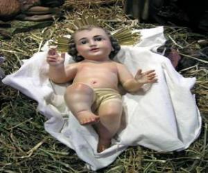 Puzle Dítě Ježíš v jeslích