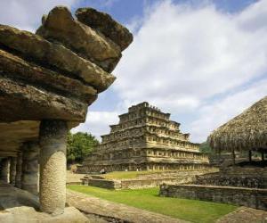 Puzle El Tajin je archeologické lokalitě, Veracruz, Mexiko