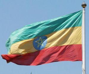 Puzle Etiopská vlajka