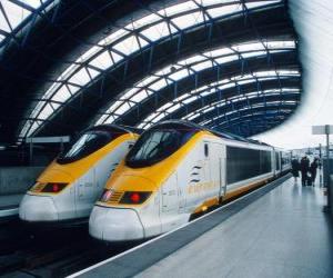 Puzle Eurostar vysokorychlostní vlak