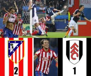 Puzle Evropa finále Ligy 2009-10 Atletico Madrid 2 - Fulham FC 1