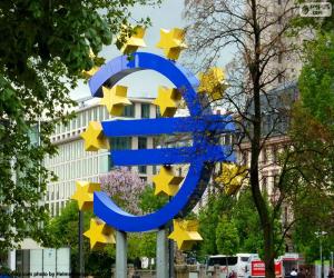 Puzle Evropská centrální banka logo