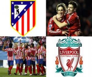 Puzle Evropská liga UEFA, semifinále 2009-10, Atlético de Madrid - Liverpool FC