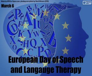 Puzle Evropský den projevu a terapie Langauge