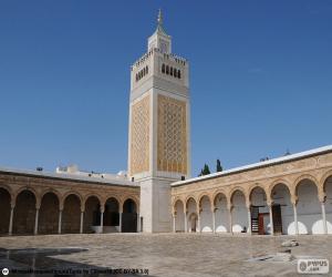 Puzle EZ-Zituna mešita, Tunis, Tunisko