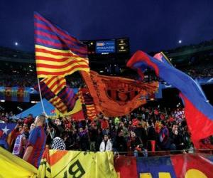 Puzle F. C. Barcelona vlajka