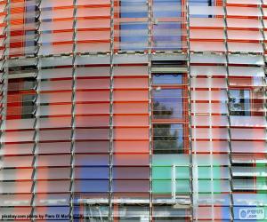 Puzle Fasádní Torre Agbar, Barcelona