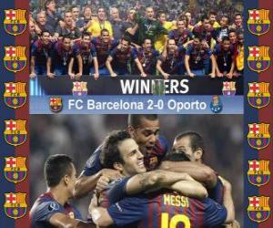 Puzle FC Barcelona Champion 2011 UEFA Super Cup