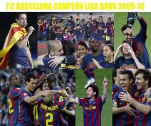 Puzle FC Barcelona Champion Liga BBVA 2009-2010