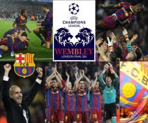 Puzle FC Barcelona kvalifikaci pro finále Ligy mistrů UEFA 2010-11
