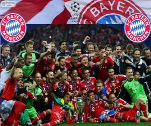 Puzle FC Bayern Mnichov, vítěz Liga mistrů UEFA 2012–13