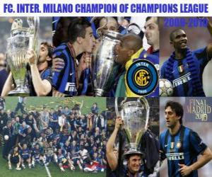 Puzle FC. Internazionale Milano Šampion Ligy mistrů 2009-2010