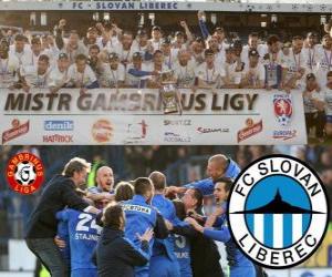 Puzle FC Slovan Liberec, šampion Gambrinus Liga 2011-2012, Česká republika fotbalové ligy