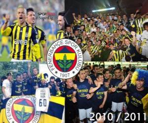 Puzle Fenerbahçe SK, mistr turecké fotbalové ligy, Super Lig 2010-2011