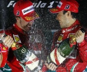 Puzle Fernando Alonso, Felipe Massa, Grand Prix, Korejské republiky (2010) (1. a 2. místo)