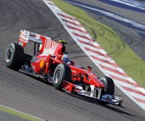 Puzle Fernando Alonso - Ferrari - Bahrajn 2010