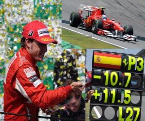 Puzle Fernando Alonso - Ferrari-GP Brazílie 2010 (3. místo)