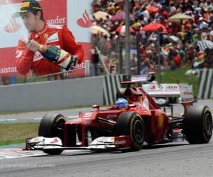 Puzle Fernando Alonso - Ferrari - Grand Prix Španělska (2012) (2. místo)