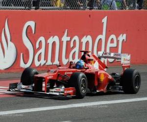 Puzle Fernando Alonso - Ferrari - Grand Prix Itálie 2012, 3. klasifikované