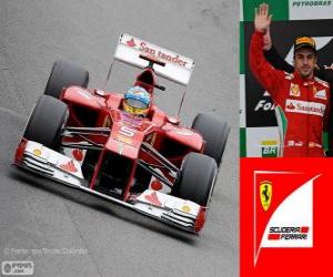 Puzle Fernando Alonso - Ferrari - Grand Prix v Brazílii 2012 2 º klasifikované