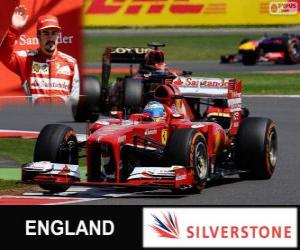 Puzle Fernando Alonso - Ferrari - Grand Prix Velké Británie 2013, 3 klasifikované