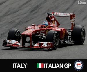 Puzle Fernando Alonso - Ferrari - Grand Prix Itálie 2013, svírající klasifikované
