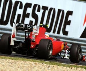 Puzle Fernando Alonso - Ferrari - Hungaroring, maďarské Grand Prix 2010