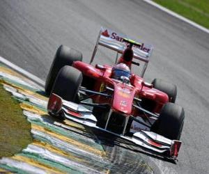 Puzle Fernando Alonso - Ferrari - Interlagos 2010