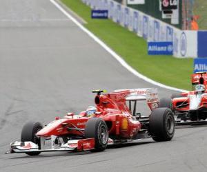 Puzle Fernando Alonso - Ferrari - Spa-Francorchamps 2010