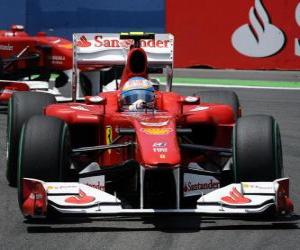 Puzle Fernando Alonso - Ferrari - Valencia 2010