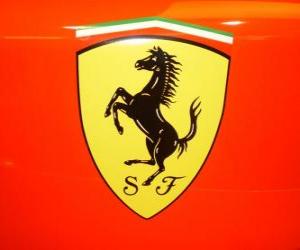 Puzle Ferrari logo, italský sportovní vůz značky