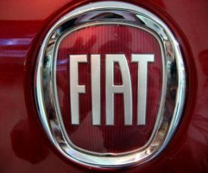 Puzle FIAT logo, italský vůz značky