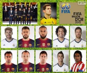 Puzle FIFA / FIFPro World XI 2012
