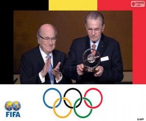 Puzle FIFA 2013 prezidentské ocenění za Jacques Rogge