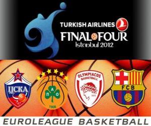 Puzle Final Four 2012 Istanbul basketbal Euroleague