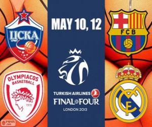 Puzle Final Four 2013 Londýn basketbal Euroleague