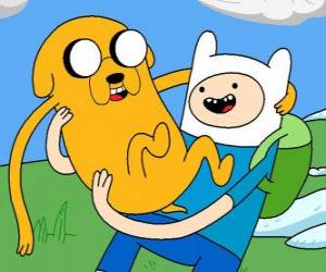 Puzle Finn a Jake, hlavní protagonisté Adventure Time
